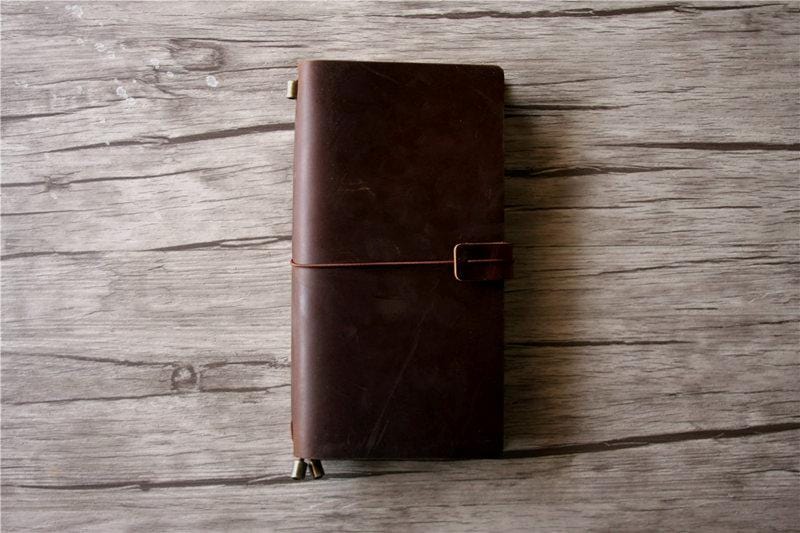 Personalized Leather Travelers Notebook Cover