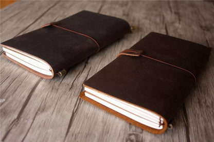 Personalized Leather Travelers Notebook Cover