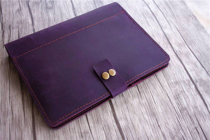 Custom Purple Leather Wedding Planner Bullet Journal