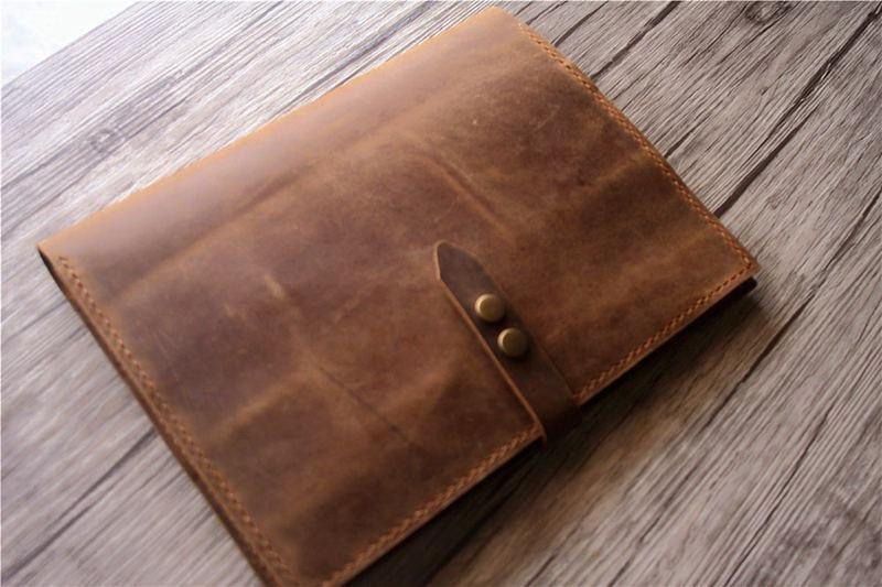 Embossed Leather Macbook Pro 15 Sleeve Case