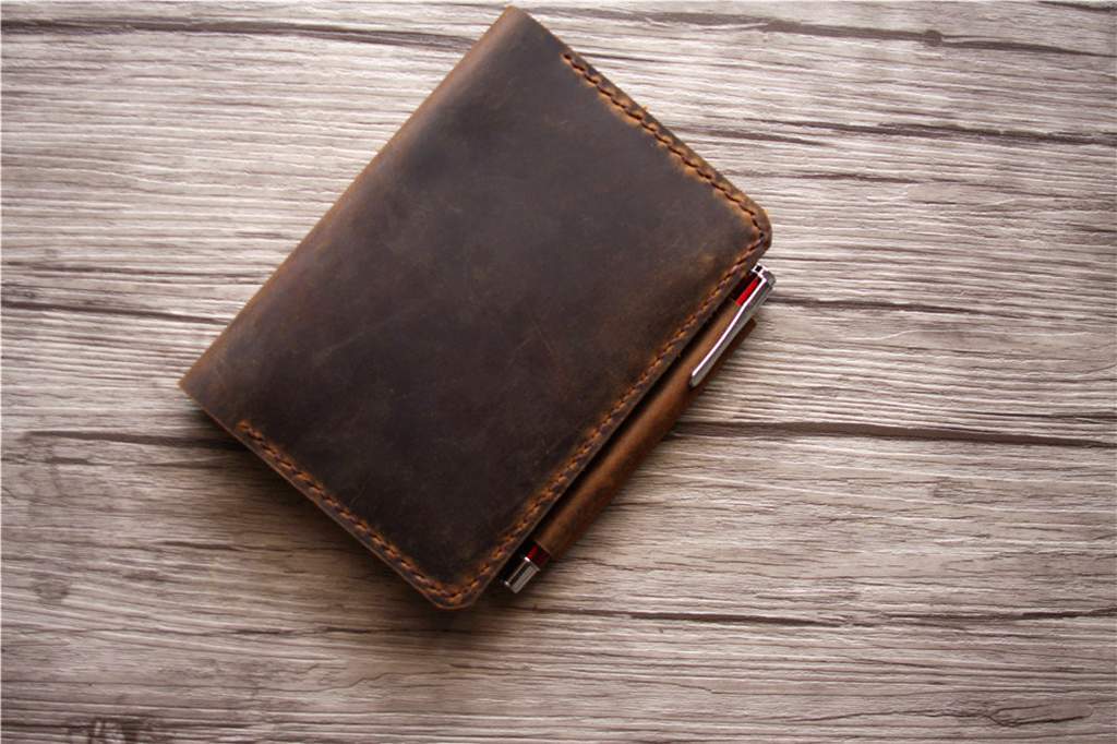 Personalized Passport Holder Leather Wallet