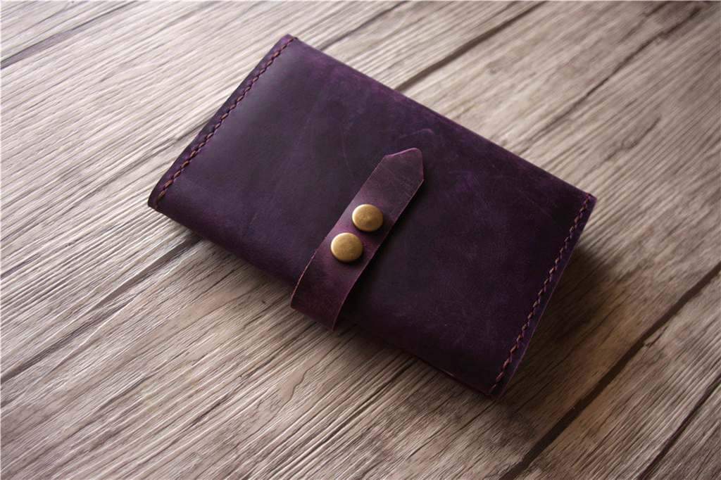Custom Leather Travel Passport Wallet Holder