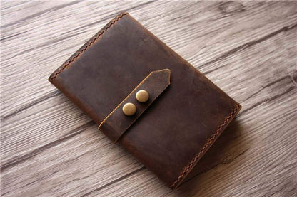 Monogrammed Passport Cover Leather Wallet