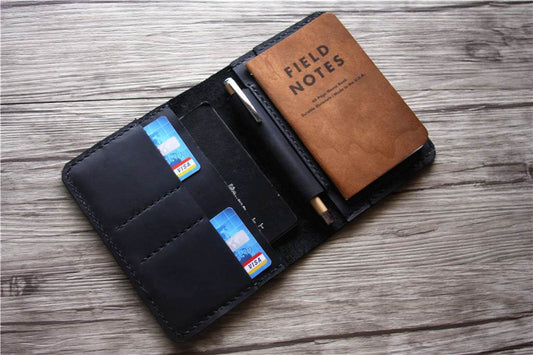 Personalized Leather Mens Passport Cover Wallet