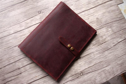 Personalized Leather iPad Mini Case Portfolio with Pencil Holder