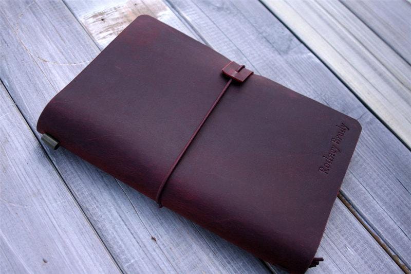 Handmade Leather A5 Traveler's Notebook Cover