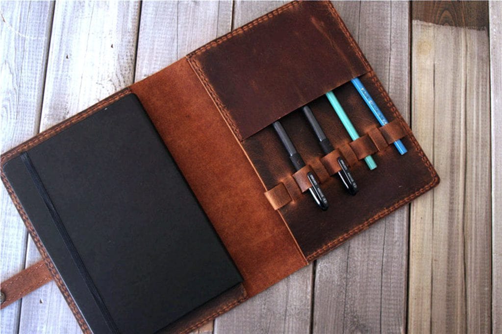 Custom Leather Moleskine Planner Cover Case