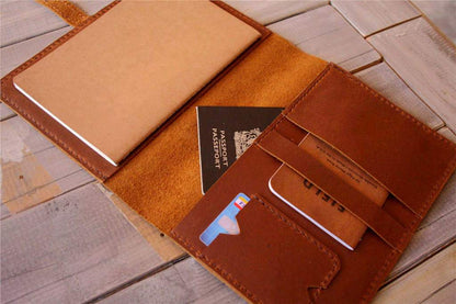 Personalized B5 Notebook Cover Leather A4 Document Holder