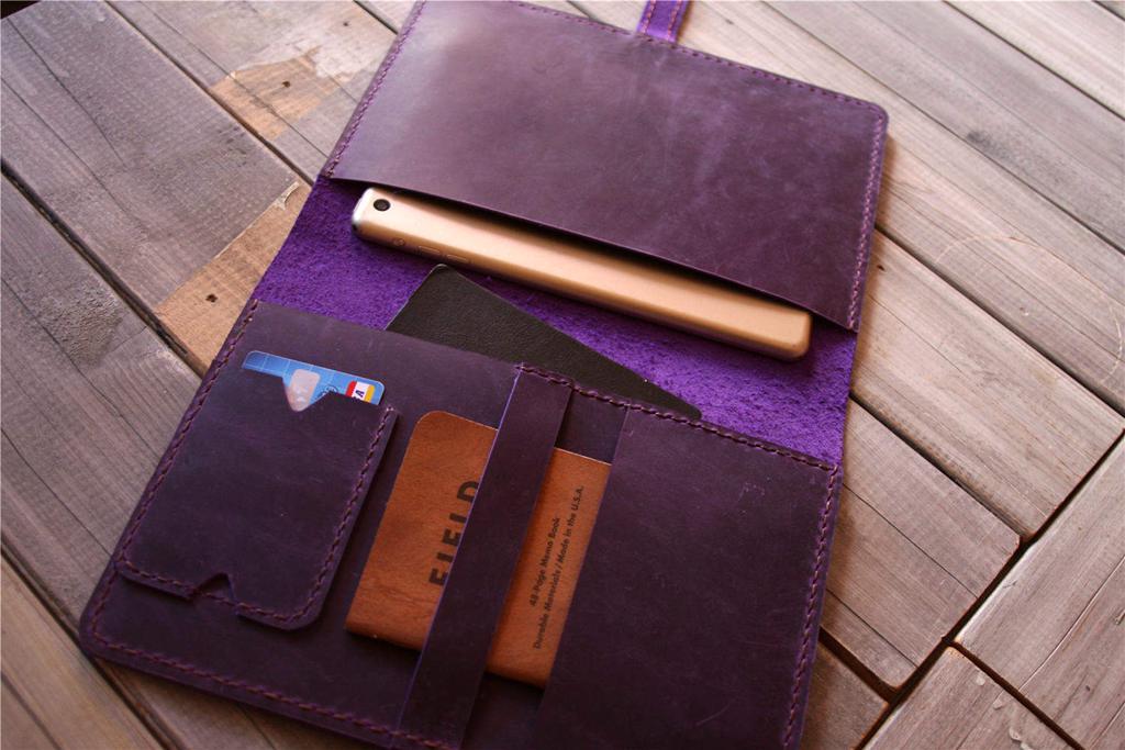Personalized Purple Leather Kobo Forma Case Sleeve
