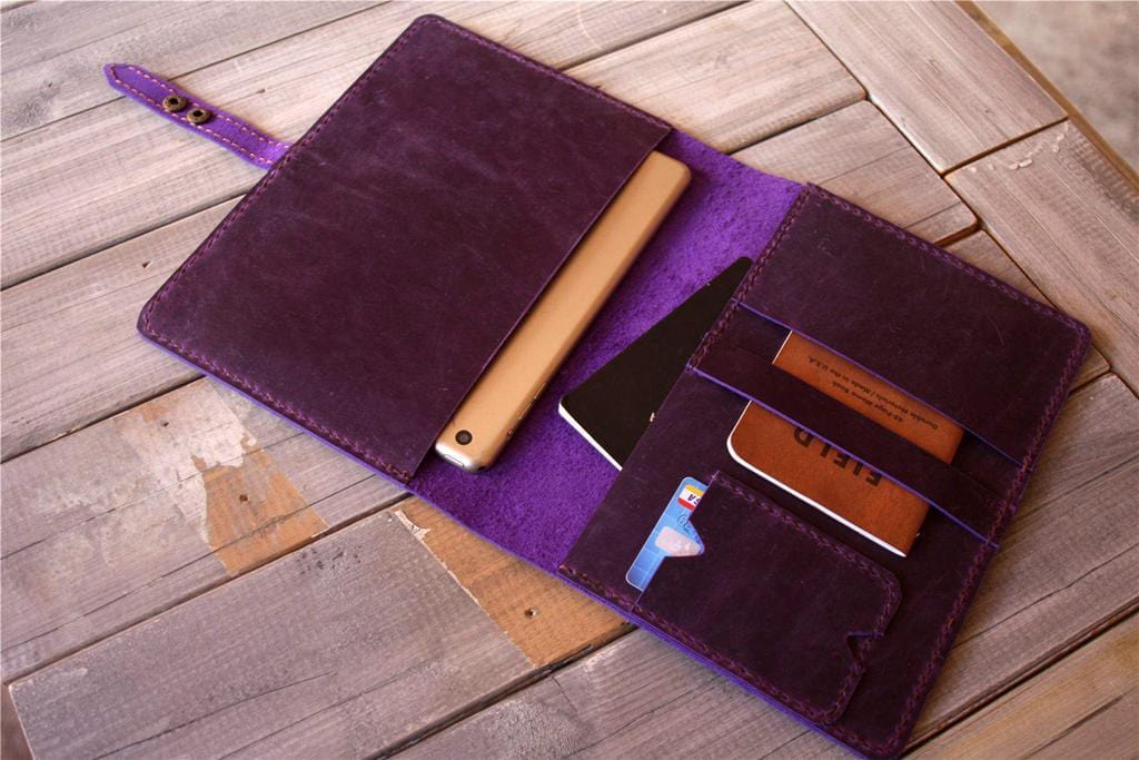 Personalized Purple Leather Kobo Forma Case Sleeve