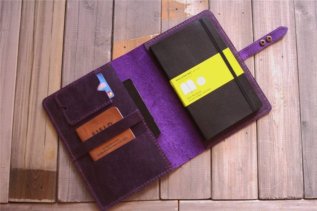 Custom Leather Moleskine Notebook Cover Case