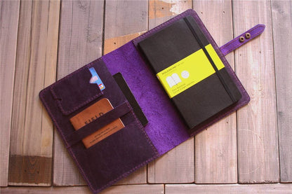Custom Leather Moleskine Notebook Cover Case