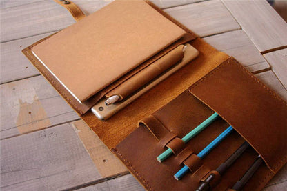 Handmade A5 Leather Sketchbook Cover