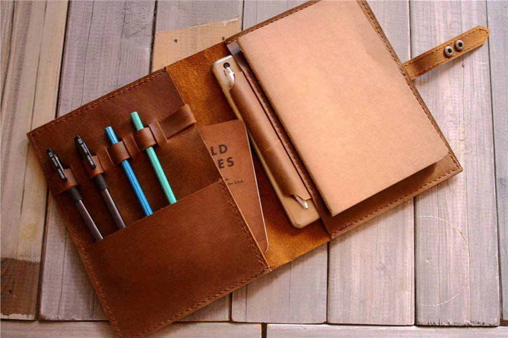 Handmade A5 Leather Sketchbook Cover