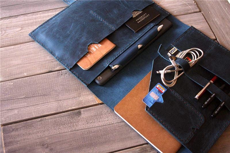 Custom Leather Macbook Air Case Handmade Sleeve