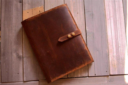 Custom leather iPad Case Cover with Pencil Holder