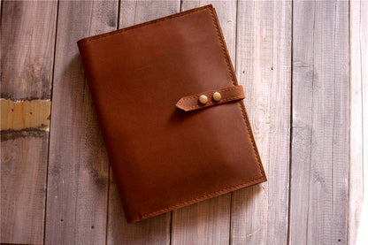 Personalized Leather Weekly Planner Cover