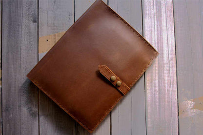 Engraved Leather Composition Notebook Cover