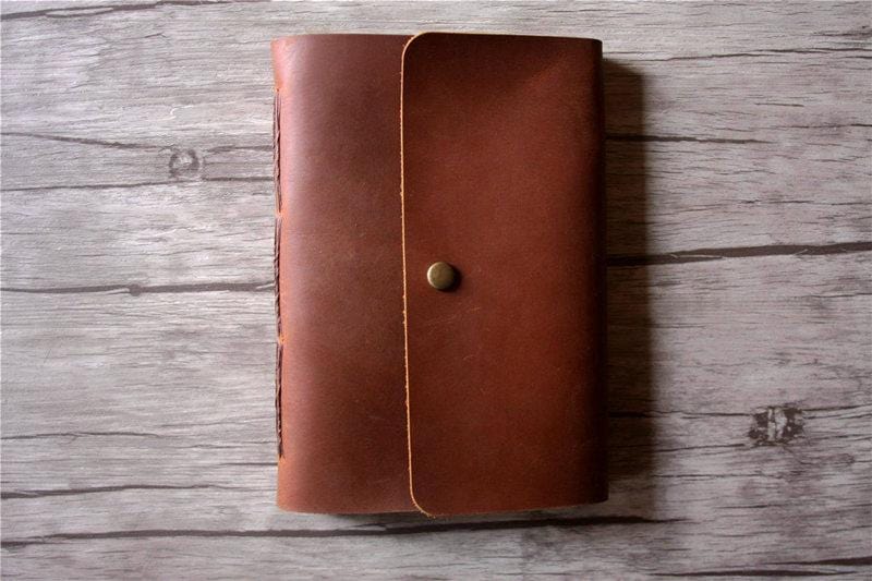 Engraved Leather Memorial Guest Book Album