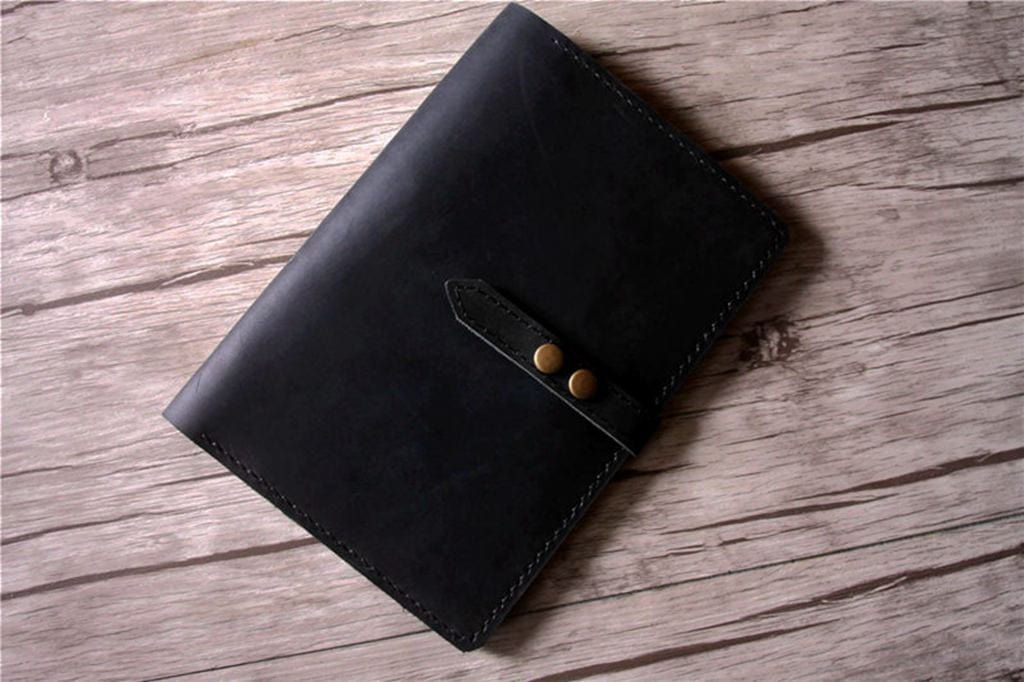 Custom Leather Moleskine Cover Journal Holder