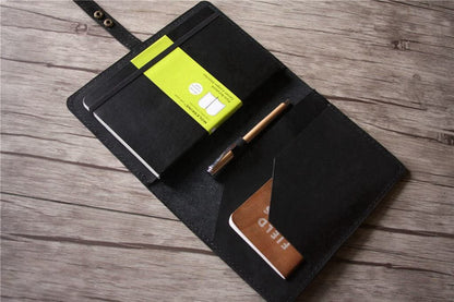 Custom Leather Moleskine Cover Journal Holder