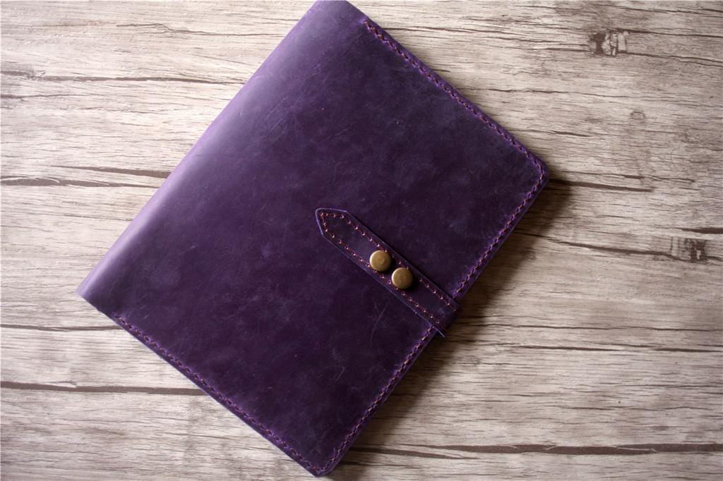 Personalized Vacation Planner Leather Bullet Binder