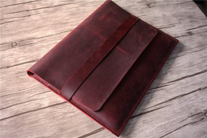 Monogrammed Leather Surface Laptop Cover Sleeve