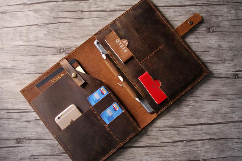 Personalized Leather iPad Leather Sleeve Case