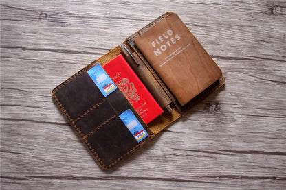 Mens Passport Case Designer Leather Wallet