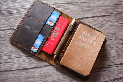 Personalized Leather Field Notes Cover Holder