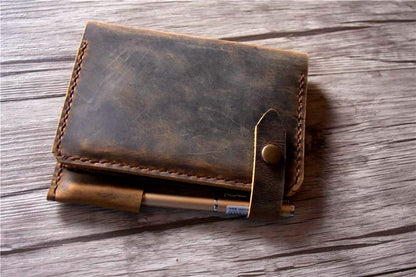 Personalized Field Notes Leather Cover Wallet