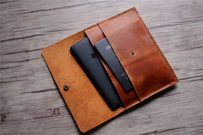 Personalized Leather Kindle Cover Sleeve