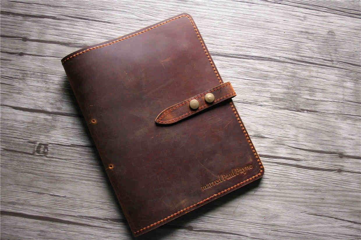 Custom Leather Notebook Holder