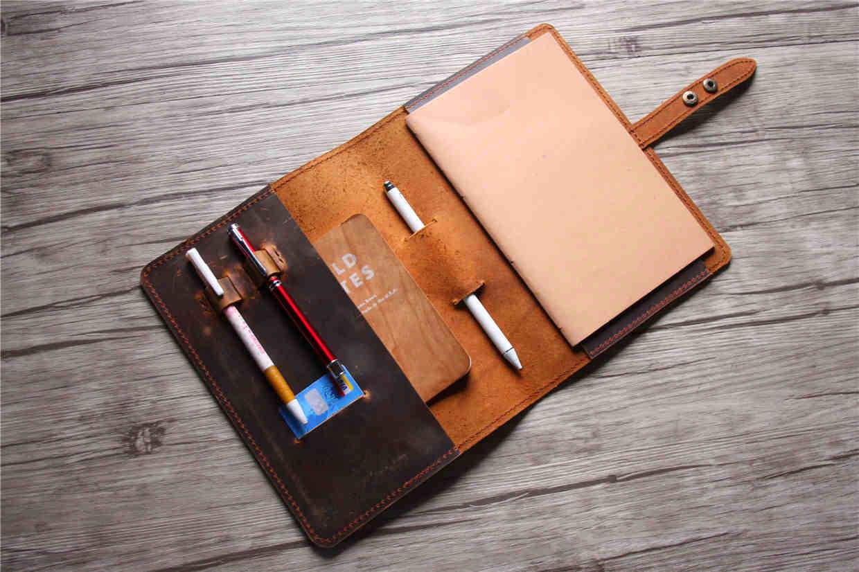 Custom Leather Notebook Holder