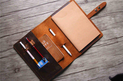 Custom Leather Notebook Holder