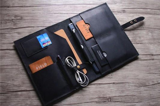 Macbook Air 13 inch Sleeve Black Leather