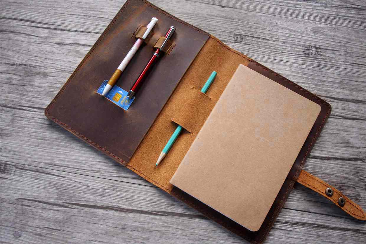 Custom A5 Leather Drawing Journal Cover