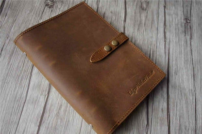 Engraved Leather Journal for Men