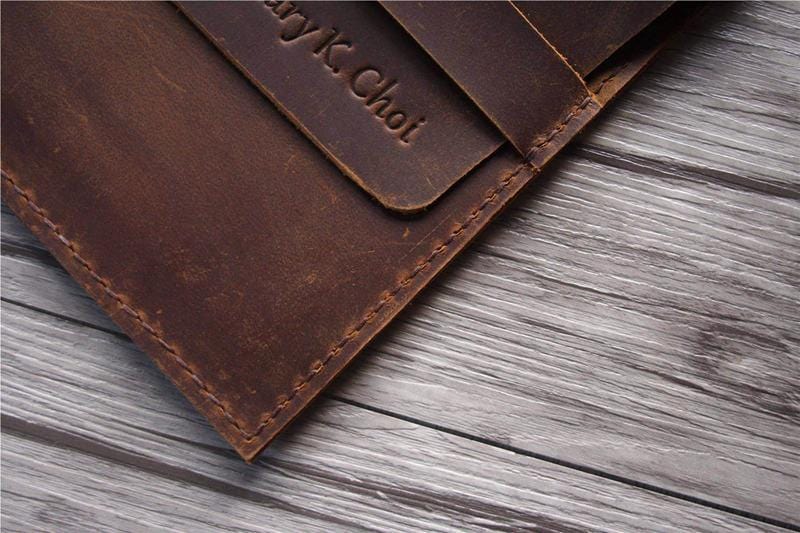 Embossed Leather iPad Cover Sleeve
