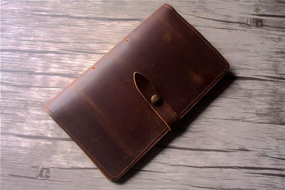 Engraved Refillable Leather Travelers Notebook