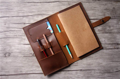 Rustic Leather Travelers Notebook Cover