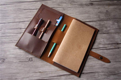 Rustic Leather Travelers Notebook Cover