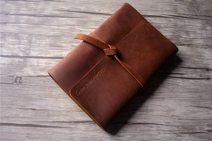 Custom Leather High School Memory Book Album