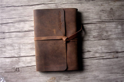 Personalized Leather Bridal Memory Book Photo Album