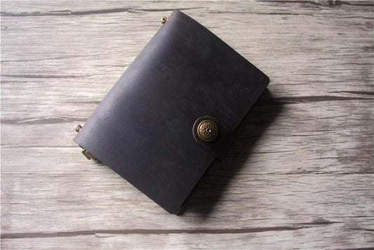 Handmade Leather Field Notes Size Traveler's Notebook Journal
