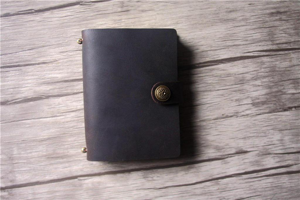 Handmade Leather Field Notes Size Traveler's Notebook Journal