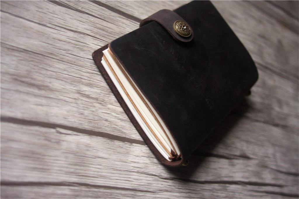 Handmade Leather Field Notes Size Traveler's Notebook Journal