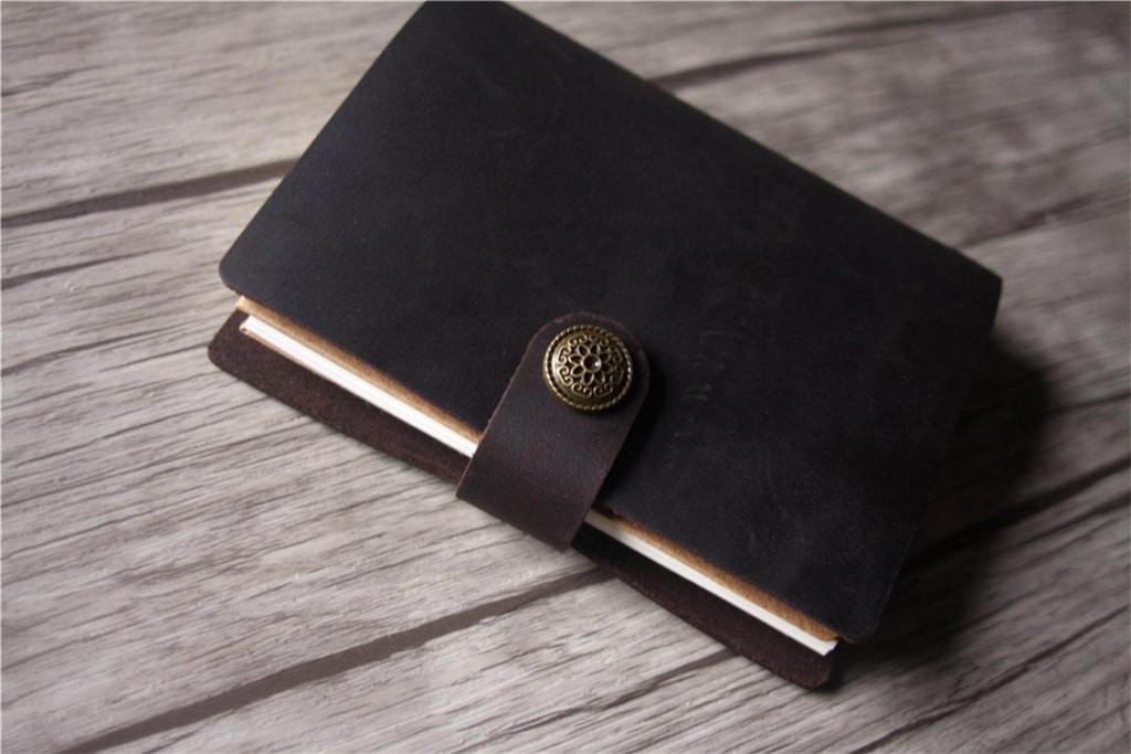 Handmade Leather Field Notes Size Traveler's Notebook Journal