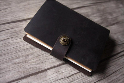 Handmade Leather Field Notes Size Traveler's Notebook Journal