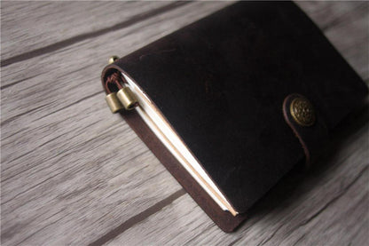 Handmade Leather Field Notes Size Traveler's Notebook Journal